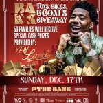 YFN Lucci Instagram - The holidays can be a difficult time for families who are in need. This year, I’m partnering with @thebankfoundationinc for their Inaugural toys, bikes, and coats giveaway. This Christmas, I want to help put a smile on as many children’s faces as possible. Be sure to pull up at @thebankeventcenter on 12/17/2023 from 1 pm - 5 pm to receive gifts, live music, and activities for the kids. Please SWIPE! 🎁 Happy Holidays! - YFN Lucci