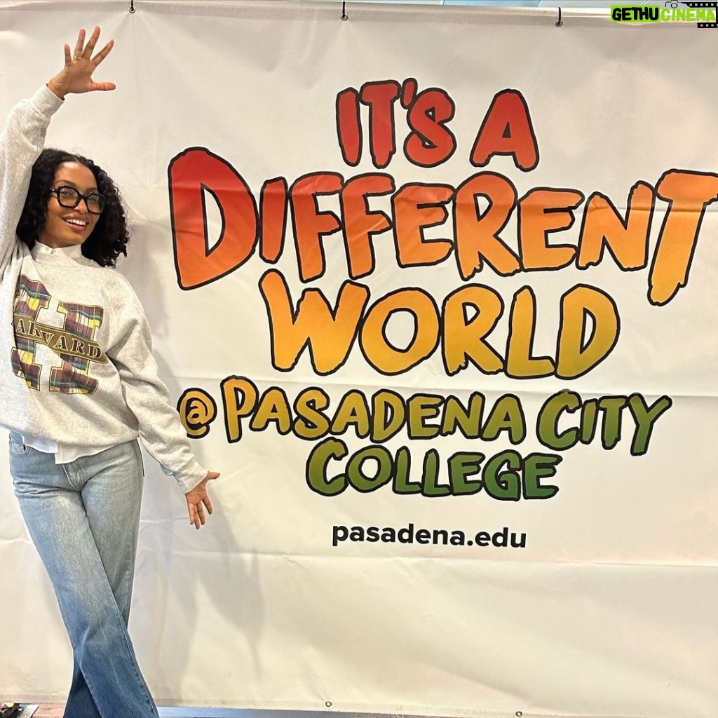 Yara Shahidi Instagram - It’s A Different World!! So excited to be on the @pcclancer yard today for the HBCU Caravan. The faculty and staff went all out to show the students how important they are☀ an entire celebration where Black students got to connect directly with HBCU reps and have the opportunity for ON THE SPOT admissions🤯#dontsleeponcitycollege #hbcucaravan #hbcuatpcc #ittakesavillage #pasadenacitycollege