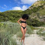 Yara Shahidi Instagram - 6 month old dump, but who’s counting? Cheval Blanc St-Barth