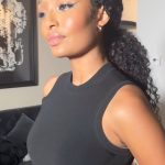 Yara Shahidi Instagram - with my heavy-hitters @therealritabee x @nikki_makeup … and my cheek bones 😌 #VogueWorld #curlyhair