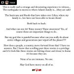 Yara Shahidi Instagram - OUR COMMUNITY NEEDS US 🇱🇾❤️ #REPOST FROM @noor : I am so, so scared. Please, I beg you. Do not look away. Please witness our people, our motherlands. Entire generations, villages, “vanished” by drowning and crushing. I have no words. 🇱🇾💔🇲🇦 Libyans working on relief — please reach out to us on how we can be of service, our email is: hello@ays.media