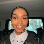 Yara Shahidi Instagram - Ti sono grato 💫 I am grateful Thank you @prada #PradaFW24 ❤️