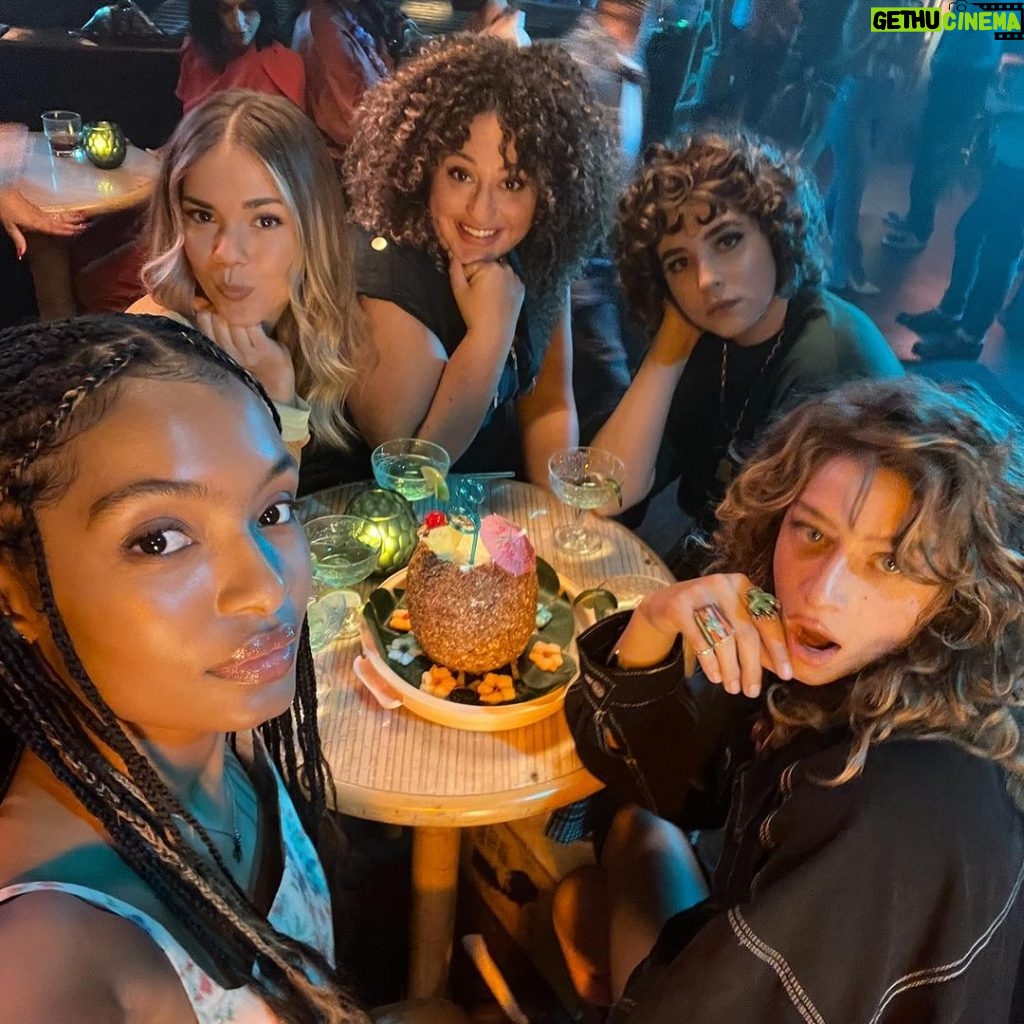 Yara Shahidi Instagram - A year ago, today, we wrapped a beautiful journey of exploring the transformative depths of female friendship 🫂Thank you @audrey_shulman for sharing your life, your friendship with Chrissy, and your script with us and the world. Thank you @bigbadtrish for helping us find our way through this story with authenticity and heart. Of course, so much love to my screen partna @odessaazion for being the Corrine to my Jane ⭐ SITTING IN BARS WITH CAKE streaming on Amazon Prime⭐