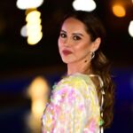 Yasmin Raeis Instagram - Styled by @nada_hussam Dressed in @myne_________ Jewerly @iramjewelry_ Bag @taleed_lamya