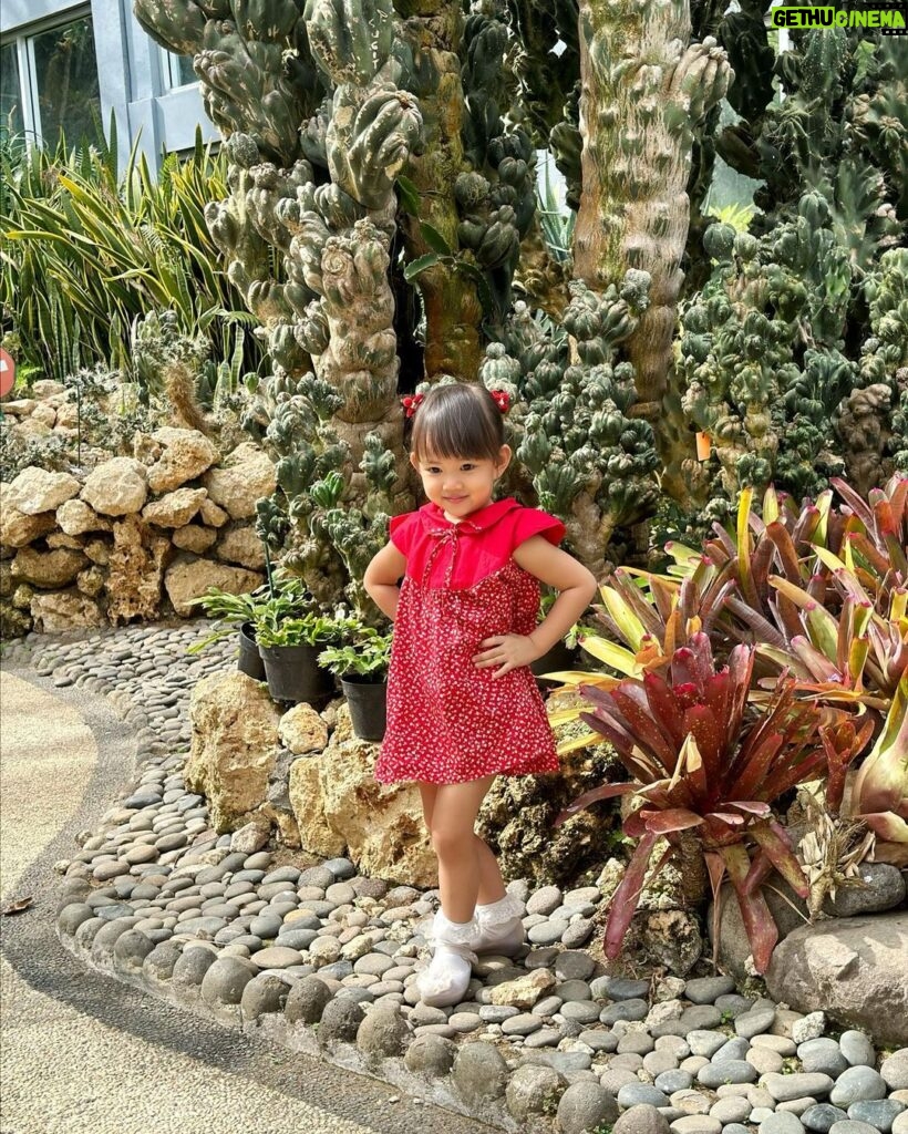 Yuanita Christiani Instagram - Lagi di bedugul, kembaran pake @ariellainstyle sama unyil kesayangan