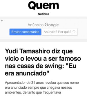 Yudi Tamashiro Instagram - Encarando mais um dia com matérias um pouco pesadas, só que desta vez não fui pego de surpresa, já imaginava que recortariam partes do meu testemunho para a mídia, numa tentativa de me envergonhar. 

No entanto, enxerguei essa situação de maneira positiva. É uma chance para aqueles que ainda não compreenderam o que Deus fez em minha vida. 

Convido você a acessar o (link da minha bio) e assistir ao meu testemunho completo.

A verdade é que nada escapa do controle de Deus. 
Hoje sou casado com meu primeiro amor @eumila e juntos estamos finalizando a reforma da nossa casa dos sonhos, experimento a paz que excede todo entendimento. Inclusive a minha esposa tbm teve sua vida transformada por Cristo.  Eu te convido a viver isso tbm 🙂

Assim que, se alguém está em Cristo, nova criatura é: as coisas velhas já passaram; eis que tudo se fez novo.
2 Coríntios 5:17 ❤️‍🔥