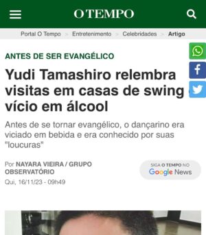 Yudi Tamashiro Instagram - Encarando mais um dia com matérias um pouco pesadas, só que desta vez não fui pego de surpresa, já imaginava que recortariam partes do meu testemunho para a mídia, numa tentativa de me envergonhar. 

No entanto, enxerguei essa situação de maneira positiva. É uma chance para aqueles que ainda não compreenderam o que Deus fez em minha vida. 

Convido você a acessar o (link da minha bio) e assistir ao meu testemunho completo.

A verdade é que nada escapa do controle de Deus. 
Hoje sou casado com meu primeiro amor @eumila e juntos estamos finalizando a reforma da nossa casa dos sonhos, experimento a paz que excede todo entendimento. Inclusive a minha esposa tbm teve sua vida transformada por Cristo.  Eu te convido a viver isso tbm 🙂

Assim que, se alguém está em Cristo, nova criatura é: as coisas velhas já passaram; eis que tudo se fez novo.
2 Coríntios 5:17 ❤️‍🔥
