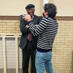 Zach Braff Instagram - Making Morgan laugh in the halls of my old high school. Something I never could have fathomed running around the halls of that school with a VHS camera making short films.