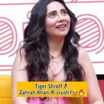 Zara Khan Instagram – @zarakhan accepts her crush on Tiger Shroff 🐯❤️
Hmm hmmm @tigerjackieshroff 
.
.
.
.
Watch the full interview on www.mirchi.in
#MirchiPlus #Mirchi #ItsHot #ZahrahKhan #TigerShroff #crush #trendingsong #trending