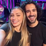 Zara McDermott Instagram - The smiles say it all really ❤️ happy SHOW DAY!! 💃🏼 I've tried not to let last weeks results get me down, even though I was quietly gutted and sad last Saturday to be in the bottom two. However, this week and ESPECIALLY today I am channelling FULL CONFIDENCE! This routine tonight is my favourite. It's emotional, beautiful, and incredible choreography by my partner @grazianodiprima who has honestly been the best teammate and rock I could ask for this week!!! I also keep telling myself, this is what Strictly is all about, and I've done the scariest part last week which was the dance off. For someone who's a complete novice, not only to dancing, but also performing, I believe that even getting on that stage and performing live in front of millions is an achievement in itself. 🥺💕❤️ guys remember that voting is only open for 30 minutes tonight at 8:30-9pm… so set your alarms ❤️ we need your support this evening more than ever🥹 we are so excited to dance for you all this evening… 😭❤️💖💗 Strictly Studio at Elstree