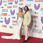 Zara McDermott Instagram - some more piccies from @prideofbritain 🤍💖 so proud of my amazing boyfriend for hosting the red carpet again this year, you wonderful human ✨🥹 London, United Kingdom