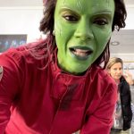 Zoe Saldaña Instagram - #gamora takes #selfies #guardiansofthegalaxyvol3
