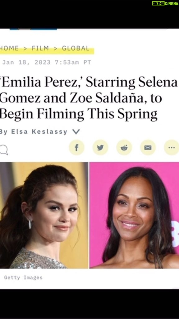 Zoe Saldaña Instagram - NEW PROJECT ALERT! Check out the link in story to hear about what’s in the works this spring 😉