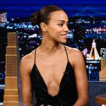 Zoe Saldaña Instagram - @zoesaldana was changing her nephew’s diaper when she found out she landed the lead role of Neytiri in @avatar. #FallonFlashback