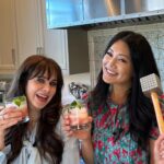 Zooey Deschanel Instagram – Welcome to the newest installment of Cooking With Zooey & Crystal: Cocktail Hour 🍹