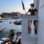 Zooey Deschanel Instagram - Of course, this is how I always stand on balconies and this photo is, in fact, NOT posed at all. The St. Regis Venice