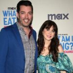 Zooey Deschanel Instagram – Loved having my guy @jonathanscott by my side this week during the premiere of #WhatAmIEating. 😘