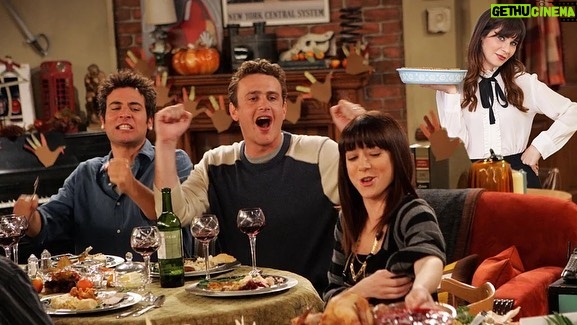 Zooey Deschanel Instagram - Nothing says thankful like making a cameo in all of the most iconic Thanksgiving episodes 🦃🥧