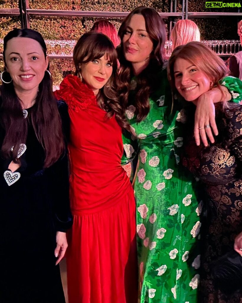 Zooey Deschanel Instagram - Had the loveliest time celebrating one of my favorite charities on Saturday, Baby2Baby, who raised a record amount of money to help children in underserved communities. I wore a very special vintage @ninaricci dress I’ve been waiting to wear since I bought it from @shrimptoncouture over a year ago. Thanks to this whole team getting the look together: Styling: @ibabdelnasser Hair: @brentsmells Make up: @sarahnelsonmakeup Gorgeous clean make up products: @merit Best of all I got to have a night out with my sweetheart and to see some of my wonderful friends.