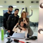 Zuhur Alaa Instagram - احبكم ♥️♥️♥️ @zaid.almallak @corinechalfoun @mhmdghaith1 @miledhajalhairstylist