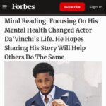 da'Vinchi Instagram - Thank you @forbes for continuing to tell my story. Hope this inspires people with similar upbringings like mine 🙏🏾 link in bio for full story ! #forbes #grateful Writer: Cathy Applefeld Olson Los Angeles, California
