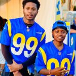 da'Vinchi Instagram - #crenshaw showed out! And took the W Last night ! Let’s go @brezofficial !! 🔥🔥 @yg was salty 😂 @rams #ramscamp #allamerican Los Angeles, California