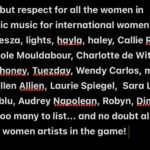 deadmau5 Instagram - Proud to have hosted and met and worked with a few of these names! Sorry if I butchered some names! I suck at typing. Happy intl. women's day!