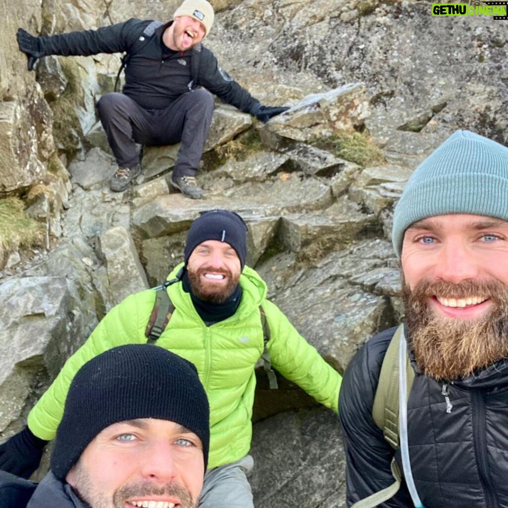 Aaron Chalmers Instagram - This was cracking day up hellvellyn with the boys finished with a none alcoholic beer at the top and bottom!! It’s always good getting out and about and we done some trek ⛰!! Onto the next 1 after lockdown @terryfukinchalmers @b1gsmith @raymo1664