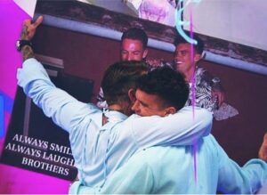 Aaron Chalmers Instagram - Probs some of the best years of my life and memories made with this kid @gazgshore ❤️