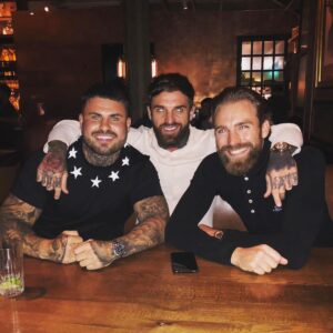 Aaron Chalmers Instagram - Catch up with the boys 😁🍺💙 @ijmcghee @terryfukinchalmers