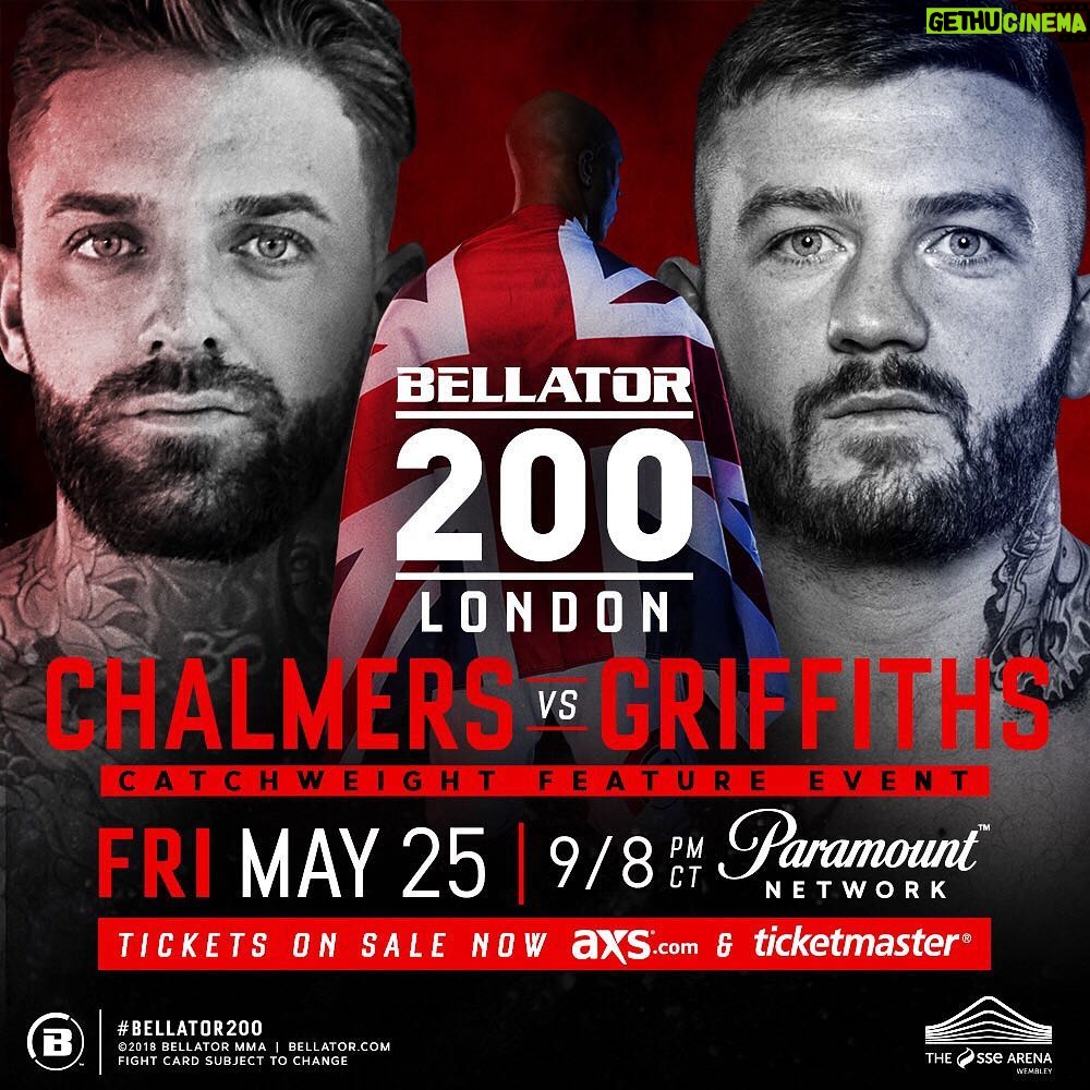 Aaron Chalmers Instagram - It’s true I’ve I’m fighting on @bellatormma main card May 25th.. Such a massive card!!! Tickets from aaronchalmers.co.uk or click the link in my bio... absolutely insane!!!!