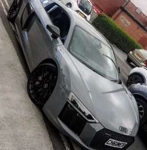 Aaron Chalmers Instagram - Some of my cars and mad colour choices over the last couple of years Bmw M6 - X5M, Audi R8, Urban Range Rover 🦇!!!!! What is next 🤷🏽‍♂️👀