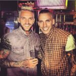 Aaron Chalmers Instagram - A few years ago when me and the bro had mad hair!! Silver and a top knot 😂 @terryfukinchalmers
