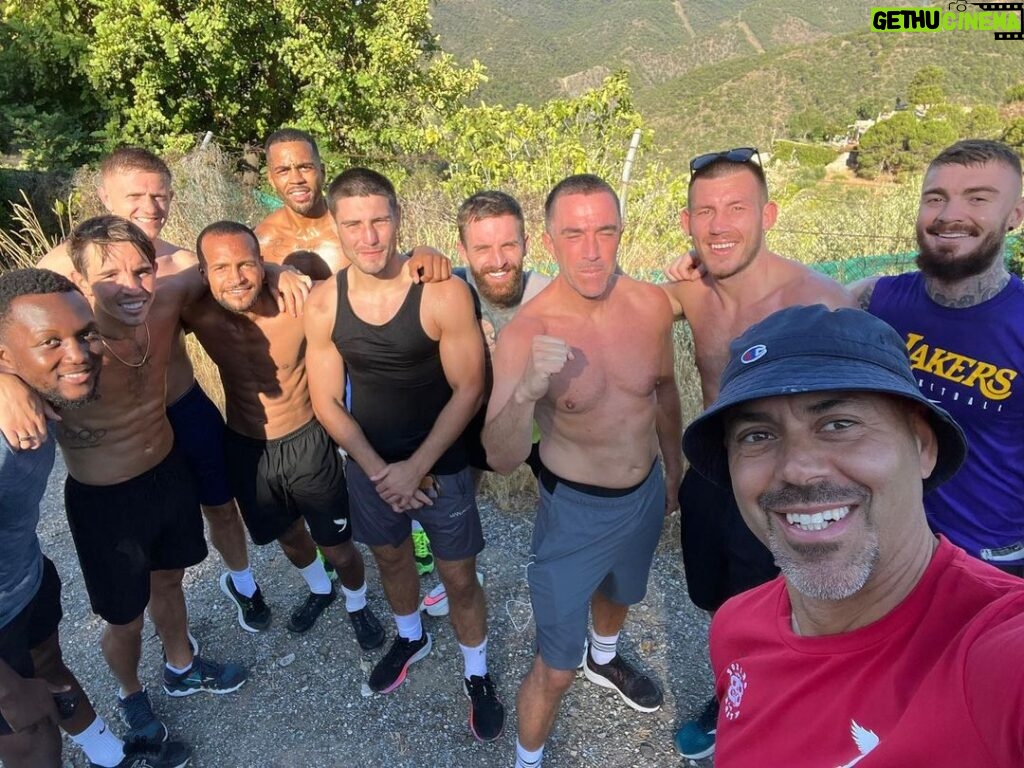 Aaron Chalmers Instagram - 10k mountain run⛰ done this morning over in Marbella fight camp!! Some squad there mind 🏃🏽‍♂💨 Marbella, Spain