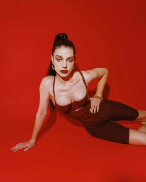 Adelaide Kane Instagram - Cyberpunk Vampire vibes @cibellelevi @scottkinghair @katrinakleinmakeup @alexandrareneestyle