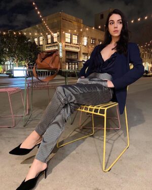 Adelaide Kane Instagram - A massive thanks to @girlgangthelabel for having me on their panel for #internationalwomensday last week! Was such a pleasure to talk about the film industry with so many awesome & successful women!!! 💕 .
.
.
Full fit via: @milkboutique 
Make-up & hair by meee