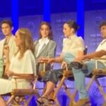 Adelaide Kane Instagram - Had a blast w the @greysabc team at #paleyfest Special thanks to @t.r.knight for being our amazing moderator ♥️ @narrativepr @daniandemmastyle @melissa.hernandez @bykileyfitz