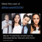 Aimee Garcia Instagram - FINALLY secret is out!! Sooooo excited to be part of this incredible @marvelsmodok cast 🤗@pattonoswalt @melissafumero @rejectedjokes @jondalygram @thesamrichardson @beckbennett @wendi_mclendon_covey on @hulu later this year! 🤗🤖 #MODOK