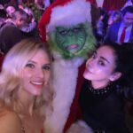 Aimee Garcia Instagram - Happy holidays everyone ... from the Grinch amigas @claudialeelive 🌲🎁💚