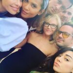 Aimee Garcia Instagram - I adore these people so much 💚 @laurengerman @lesleyannbrandt @rachaeleharris @christianhebel @paolomascitti @sleeplesscosta Congrats @officialtomellis @moppyoppenheimer 🥂