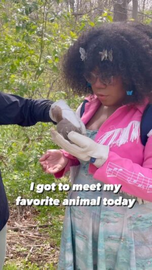 Alexis Nikole Nelson Instagram - When your friend works for the @ohiowildlifecenter DREAMS GET TO COME TRUE!! They do such important work rehabilitating our wonderful, wild animals!! 
Ever since I found out that the Southern Flying Squirrel is the biggest squirrel population in Ohio, I dreamed of meeting one, and TODAY IT HAPPENED!!
Thank you to my friend Lauren for making this happen!!!