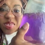 Alexis Nikole Nelson Instagram - Last summer, Dwight (the Midwest flower ferment master) gave me a sip of his NEON PURPLE spiderwort soda and i HAVENT STOPPED THINKING ABOUT IT!! So i made my own while im down south for werk!! This is also how i make my milkweed flower cordial!! So glad I got to check Giant Spiderwort off of my flowers to see while in Austin list!! 💜🌱