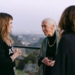Alyssa Milano Instagram - “Only if we understand, can we care. Only if we care, we will help. Only if we help, we shall be saved.” -Jane Goodall I had the opportunity to spend the evening with Jane Goodall—a hero of mine—celebrating her 90th Birthday. She is everything. I felt a wave of emotion crash over me when I saw her. She said, “I feel bad that I make people cry.” I said, “Don’t feel bad. You change people on a cellular level.” Jane looked at me dead in the eye and replied, “Please don’t call it cellular. It makes it sound too scientific. Call it ‘spiritual’.” Indeed, Dr. Goodall. You affect me, and so many others, on a spiritual level. And to be able to share this experience with my bestie from highschool—made it all the more sweet.