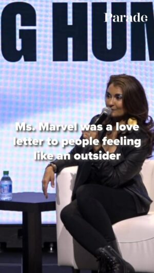 Anjali Bhimani Instagram - Anjali Bhimani (@sweeetanj ), aka Auntie Ruby in @msmarvelofficial , talks at @dreamhack about how Ms. Marvel was a love letter to help outsiders step into their power - something that she advocates for with her “I am Fun Size” project and book - and something that she continually works on with her @desiquestshow project!
A few of the people she mentioned who made Ms Marvel what it was :
Marvel Studios President Kevin Feige
Executive Producer Louis D’Esposito
Show creators Sana Amanat and Bisha K Ali
Leading Lady #imanvellani