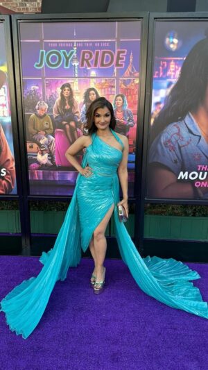 Anjali Bhimani Instagram - Looking back on all the red carpet fun from this year and marveling at the work of this glam team. @MelvinStyles is a styling wizard, and @michelleborbolla is a glam sorceress. Together, they’re my fairy godpeople always making me feel like the belle of the ball. 

Which is your favorite look? Getting inspiration for 2024!

#redcarpetfashion #redcarpetdress #throwbackthursday #glamup #fashionlooks #anjalibhimani