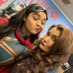 Anjali Bhimani Instagram - Celebrating this beautiful girl (and the whole Ms Marvel family) on this big opening weekend! Now that we are all allowed to shout from the rooftops about it, here’s to the entire team of The Marvels and may it be the most wonderful of opening weekends for you all! #imanvellani @sanaamanat622 bishakali @saagarshaikh @mohankapur @zenobia_shroff @msmarvelofficial @marvelstudios #msmarvel #themarvels #marvelstudios #superheroes #captainmarvel #openingweekend Hollywood, California