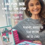 Anjali Bhimani Instagram - TOMORROW! Join us for a livestream to celebrate the one year anniversary of I Am Fun Size and So Are You! coming out in the world! So grateful for all the joy this book has brought, and for all the amazing humans it’s brought into my life, and I want to share some of the love back. So join me at 2 pm on IG Live for some announcements, including an anniversary special we are running on Streamily next week! If you’ve had a chance to read the book, I’d love to hear from you here and/or tomorrow on the stream, so jump on in and let’s share the fun size love! 📸: @nicolesciacca . . . . . . . #livestream #awesomeaugust #confidence #selfesteem #humor #selflovejourney #selfcare #sundaylove #booklife #bookoftheday #authorsofig #authorslife #authorscommunity #authorgram #bookstagrammers #booksonbooks #booksofinsta #bookstagram#bookshelves #bookhaul #indieauthor #authorsofinsta #authorpreneur #iamfunsize #anjalibhimani #losanjalis