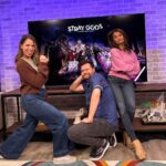 Anjali Bhimani Instagram - Thanks to the good folks at @igndotcom for giving @laurabaileyvo an excuse to hang out and act stoopid while also talking about Stray Gods at their super dope HQ. And as always, big love to @jeffreyvegaunofficial and @bennywatts for making it an extra fun time. . . . . . . #ign #videogames #straygods #gaming #gamers #roleplaying #rpg #voiceover #voiceactor #voiceacting #actresses #laurabailey #anjalibhimani #iamfunsize #medusa #musical #musicaltheatre #straygodstheroleplayingmusical #interview #losanjalis Los Angeles, California