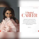 Anjali Bhimani Instagram - “You don’t look for the door. You make the door.” Huge gratitude to Seema Magazine for this cover and spread in their May issue, and to @seema1030 herself for the wonderful conversation and for creating @seemanetwork . Getting to talk about so many different forms of storytelling and shout out some of my favorite desi sisters and collaborators like @sabrinabesla and @thatbronzegirl was such an honor. If you had told that 8 year old girl in the third pic standing in her Wonder Woman Underoos that decades later she would have a career spanning from Broadway to TV to video games to producing to writing books to coming full circle and playing D&D with her friends to share stories with the world, I don’t think her young mind would have comprehended the possibility. (Either that or she would have said, “Well, sure that sounds fun…but what ELSE are we gonna do?”) Check out the full article in the May issue at Seema.com ! PS the fact that that pic of me as a kid made it into a worldwide publication kind of makes my life complete. P.P.S. Since I was so sad to miss the @goldhouseco gala last night because of work out of town, I’m glad i could still represent with this beautiful gold dress on the cover by @niko_niko_design ! Cover & main photo: 📸: @dianalragland 💄: @edwardcruz 💇🏻‍♀️: @mashyourhair Stylist: @suki718stylist Cover Gown: @niko_niko_design Wonder Woman photo and badass attitude handed down by my mom. #seemamagazine #desigirl #desigirls #indianactress #southasian #familygoals #actresses #covergirl #coverstory #glammakeup #redcarpetfashion #symmetra #rampart #msmarvel #ttrpg #desiquest #broadway #bestsellingauthor #anjalibhimani #iamfunsize #losanjalis