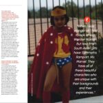 Anjali Bhimani Instagram - “You don’t look for the door. You make the door.” Huge gratitude to Seema Magazine for this cover and spread in their May issue, and to @seema1030 herself for the wonderful conversation and for creating @seemanetwork . Getting to talk about so many different forms of storytelling and shout out some of my favorite desi sisters and collaborators like @sabrinabesla and @thatbronzegirl was such an honor. If you had told that 8 year old girl in the third pic standing in her Wonder Woman Underoos that decades later she would have a career spanning from Broadway to TV to video games to producing to writing books to coming full circle and playing D&D with her friends to share stories with the world, I don’t think her young mind would have comprehended the possibility. (Either that or she would have said, “Well, sure that sounds fun…but what ELSE are we gonna do?”) Check out the full article in the May issue at Seema.com ! PS the fact that that pic of me as a kid made it into a worldwide publication kind of makes my life complete. P.P.S. Since I was so sad to miss the @goldhouseco gala last night because of work out of town, I’m glad i could still represent with this beautiful gold dress on the cover by @niko_niko_design ! Cover & main photo: 📸: @dianalragland 💄: @edwardcruz 💇🏻‍♀️: @mashyourhair Stylist: @suki718stylist Cover Gown: @niko_niko_design Wonder Woman photo and badass attitude handed down by my mom. #seemamagazine #desigirl #desigirls #indianactress #southasian #familygoals #actresses #covergirl #coverstory #glammakeup #redcarpetfashion #symmetra #rampart #msmarvel #ttrpg #desiquest #broadway #bestsellingauthor #anjalibhimani #iamfunsize #losanjalis